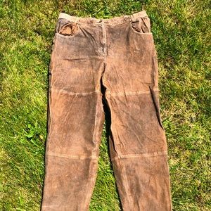 VINTAGE GENUINE LEATHER PANTS